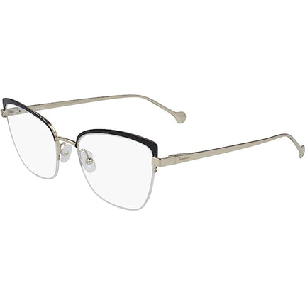 Salvatore Ferragamo Women's Eyeglasses - Gold and Black | SALVATORE FERRAGAMO2182 733 ,