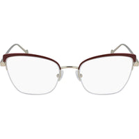Salvatore Ferragamo Women's Eyeglasses - Gold/Burgundy | SALVATORE FERRAGAMO2182 744 ,