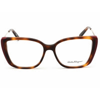 Salvatore Ferragamo Women's Eyeglasses - Havana/Cherry Butterfly Frame | SF2850 209 ,