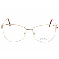 Salvatore Ferragamo Women's Eyeglasses - Light Gold Irregular Metal Frame | SF2214 712 ,
