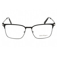Salvatore Ferragamo Women's Eyeglasses - Matte Black Metal Rectangular | SF2207 021 ,