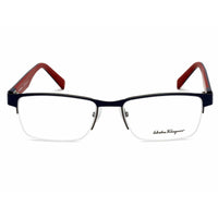 Salvatore Ferragamo Women's Eyeglasses - Matte Blue Semi-Rimless Frame | SF2186 427 ,