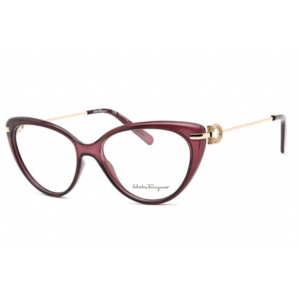 Salvatore Ferragamo Women's Eyeglasses - Orchid/Rose Gold Cat Eye Frame | SF2871R 549 ,