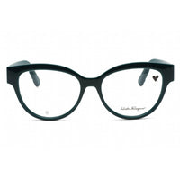 Salvatore Ferragamo Women's Eyeglasses - Petrol Plastic Cat Eye Frame | SF2957E 321 ,