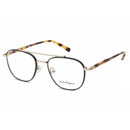 Salvatore Ferragamo Women's Eyeglasses - Shiny Gold/Black Metal Frame | SF2183 733 ,