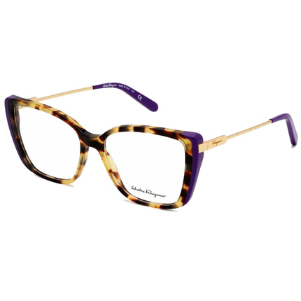 Salvatore Ferragamo Women's Eyeglasses - Tokyo Havana/Purple Frame | SF2850 285 ,