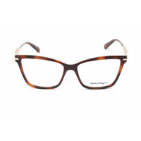 Salvatore Ferragamo Women's Eyeglasses - Tortoise Plastic Cat Eye Frame | SF2921 214 ,