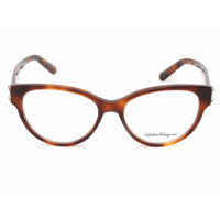 Salvatore Ferragamo Women's Eyeglasses - Tortoise Round Plastic Frame | SF2863 214 ,
