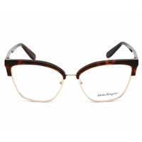 Salvatore Ferragamo Women's Eyeglasses - Tortoise/Gold Cat Eye Full Rim | SF2210 271 ,