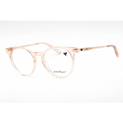 Salvatore Ferragamo Women's Eyeglasses - Transparent Rose Plastic Frame | SF2927 610 ,