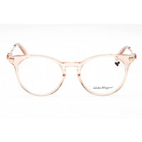 Salvatore Ferragamo Women's Eyeglasses - Transparent Rose Plastic Frame | SF2927 610 ,