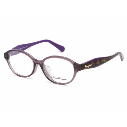 Salvatore Ferragamo Women's Eyeglasses - Violet Oval Plastic Frame | SF2856A 500 ,