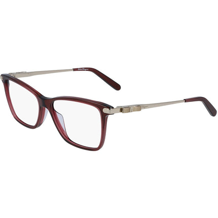 Salvatore Ferragamo Women's Eyeglasses - Wine/Gold | SALVATORE FERRAGAMO SF2872 639 ,