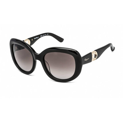 Salvatore Ferragamo Women's Sunglasses - Black Frame Gradient Smoke Lens | SF727S 001 ,