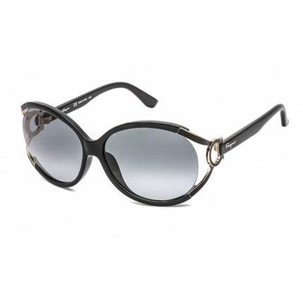 Salvatore Ferragamo Women's Sunglasses - Black Frame Grey Gradient Lens | SF600S 001 ,