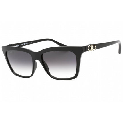 Salvatore Ferragamo Women's Sunglasses - Black Rectangular Plastic Frame | SF1027S 001 ,