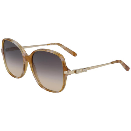 Salvatore Ferragamo Women's Sunglasses - Blonde Havana Butterfly Frame | SF990SR 218 ,
