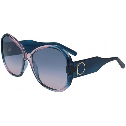Salvatore Ferragamo Women's Sunglasses - Blue Gradient Lens Butterfly | SF942S 431 ,