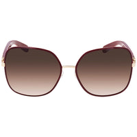 Salvatore Ferragamo Women's Sunglasses - Bordeaux Gradient Lens Metal | SF150S 728 ,