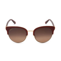 Salvatore Ferragamo Women's Sunglasses - Bordeaux/Gold Cat Eye Frame | SF175SK 637 ,