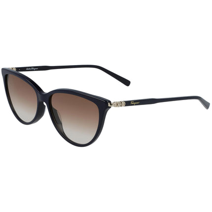 Salvatore Ferragamo Women's Sunglasses - Brown Gradient Lens Cat Eye | SF2870S 433 ,