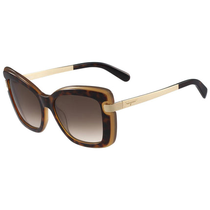 Salvatore Ferragamo Women's Sunglasses - Brown Gradient Lens Cat Eye | SF814S 226 ,