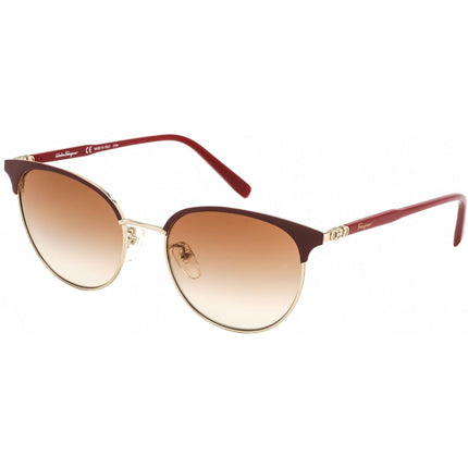 Salvatore Ferragamo Women's Sunglasses - Brown Gradient Lens Metal | SF2201S 744 ,