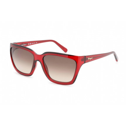 Salvatore Ferragamo Women's Sunglasses - Crystal Wine Plastic Frame | SF1018S 655 ,
