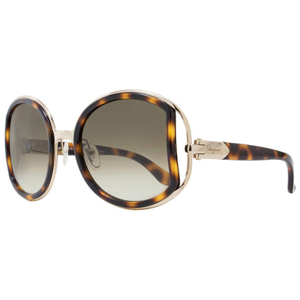 Salvatore Ferragamo Women's Sunglasses - Dark Tortoise and Gold Frame | SF719S 238 ,