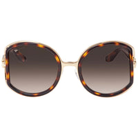 Salvatore Ferragamo Women's Sunglasses - Dark Tortoise and Gold Frame | SF719S 238 ,
