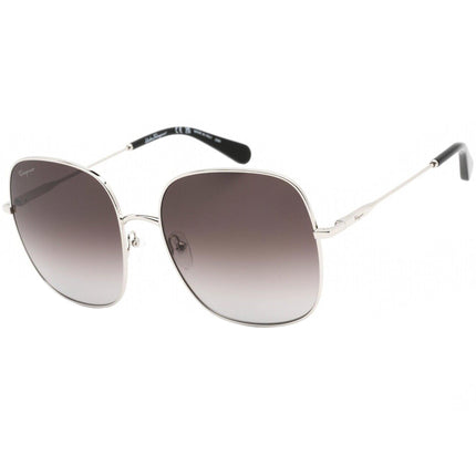 Salvatore Ferragamo Women's Sunglasses - Grey Gradient Lens Metal Frame | SF300S 041 ,
