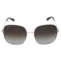 Salvatore Ferragamo Women's Sunglasses - Grey Gradient Lens Metal Frame | SF300S 041 ,