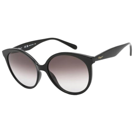Salvatore Ferragamo Women's Sunglasses - Grey Gradient Lens Round Frame | SF1071S 001 ,