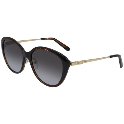 Salvatore Ferragamo Women's Sunglasses - Grey Gradient Lens Tortoise | SF973SA 214 ,