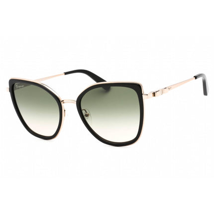 Salvatore Ferragamo Women's Sunglasses - Rose Gold/Black Cat Eye Frame | SF293S 771 ,