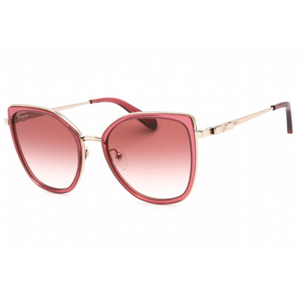 Salvatore Ferragamo Women's Sunglasses - Rose Gold/Bordeaux Plastic Frame | SF293S 774 ,