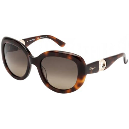 Salvatore Ferragamo Women's Sunglasses - Tortoise Cat Eye Shape Frame | SF727S 214 ,