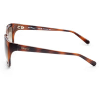 Salvatore Ferragamo Women's Sunglasses - Tortoise Square Plastic Frame | SF1018S 214 ,
