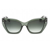 Salvatore Ferragamo Women's Sunglasses - Transparent Forest Green Frame | SF1043S 316 ,