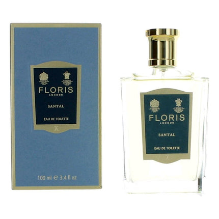 Santal by Floris, 3.4 oz Eau De Toilette Spray For Men ,