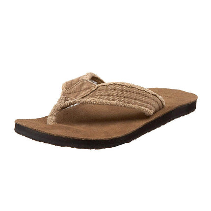 Sanuk Men's Flip Flops - Fraid Not Sandals Khaki | SMS2117-KHA ,