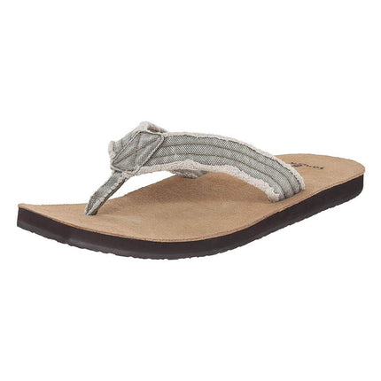 Sanuk Men's Flip Flops - Fraid Not Sandals Olive | SMS2117-OLV ,