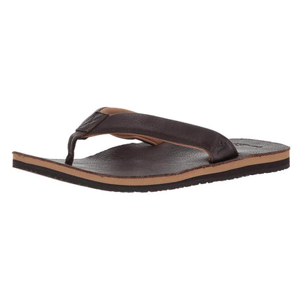 Sanuk Men's Flip Flops - John Doe 2 Sandals Dark Brown | 1019491-DKB ,