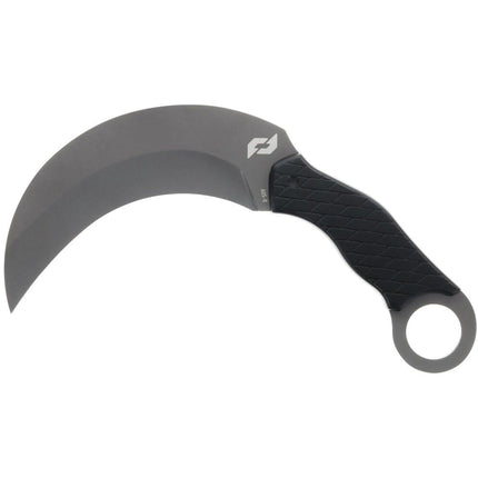 Schrade Fixed Knife - Boneyard Karambit Steel Blade Black Rubberized Handle | 1182504 ,