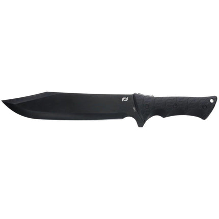 Schrade Fixed Knife - Leroy 9.50" Clip Point Blade Black Overmold Handle | 1182516 ,