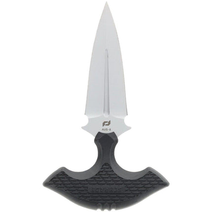 Schrade Fixed Knife - MOE Double-Edge Dagger Point Black Overmold Handle | 1182518 ,