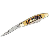 Schrade Folding Knife - Uncle Henry Premium Stockman Staglon Handle Pocket | SC897UH ,