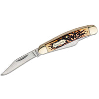 Schrade Folding Knife - Uncle Henry Small Stockman Style Steel Blade | SC807UH ,