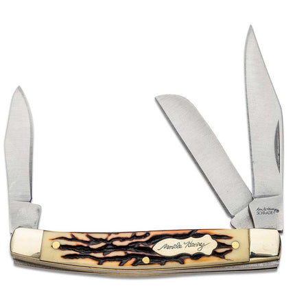 Schrade Folding Knife - Uncle Henry Steel Blade Rancher Staglon Handle | SC834UH ,