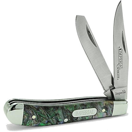 Schrade Folding Pocket Knife - Imperial Small Trapper Celluloid Handle | IMP19PRT ,